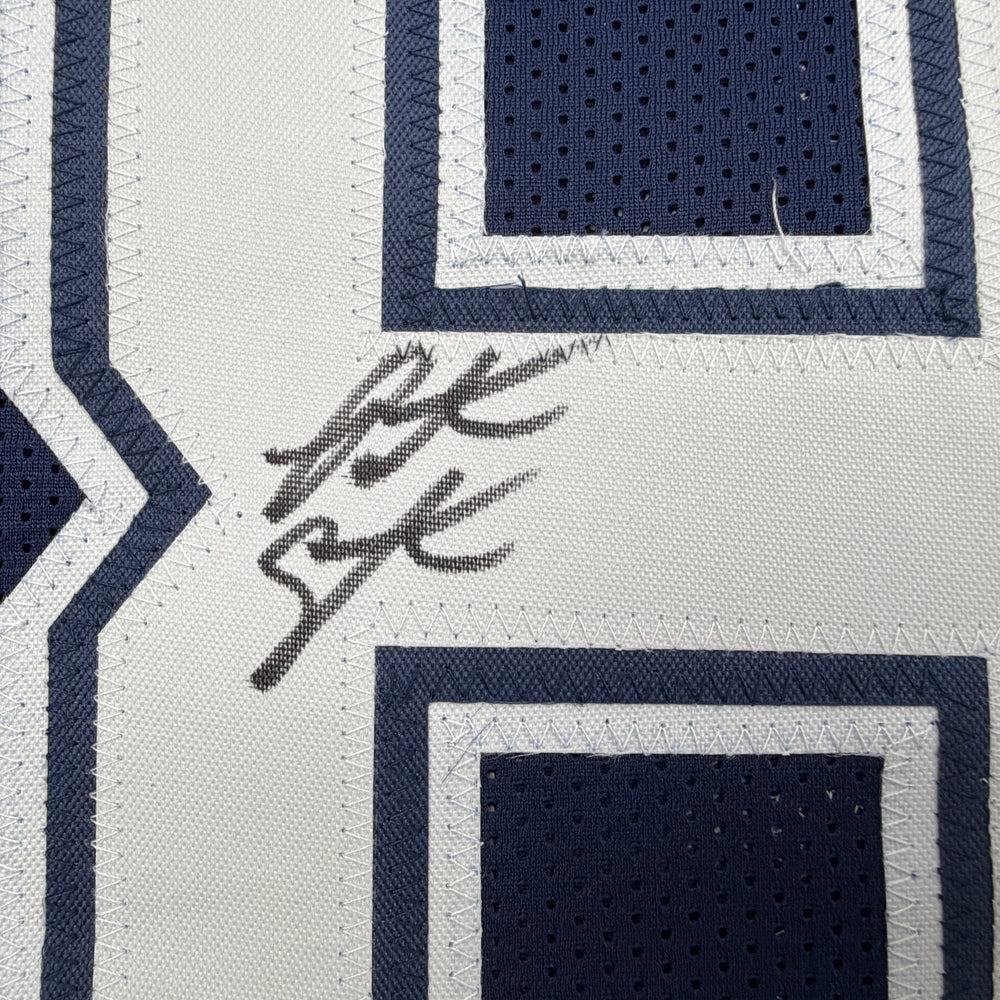 Autographed/Signed Patrick Crayton Dallas Blue Football Jersey JSA COA