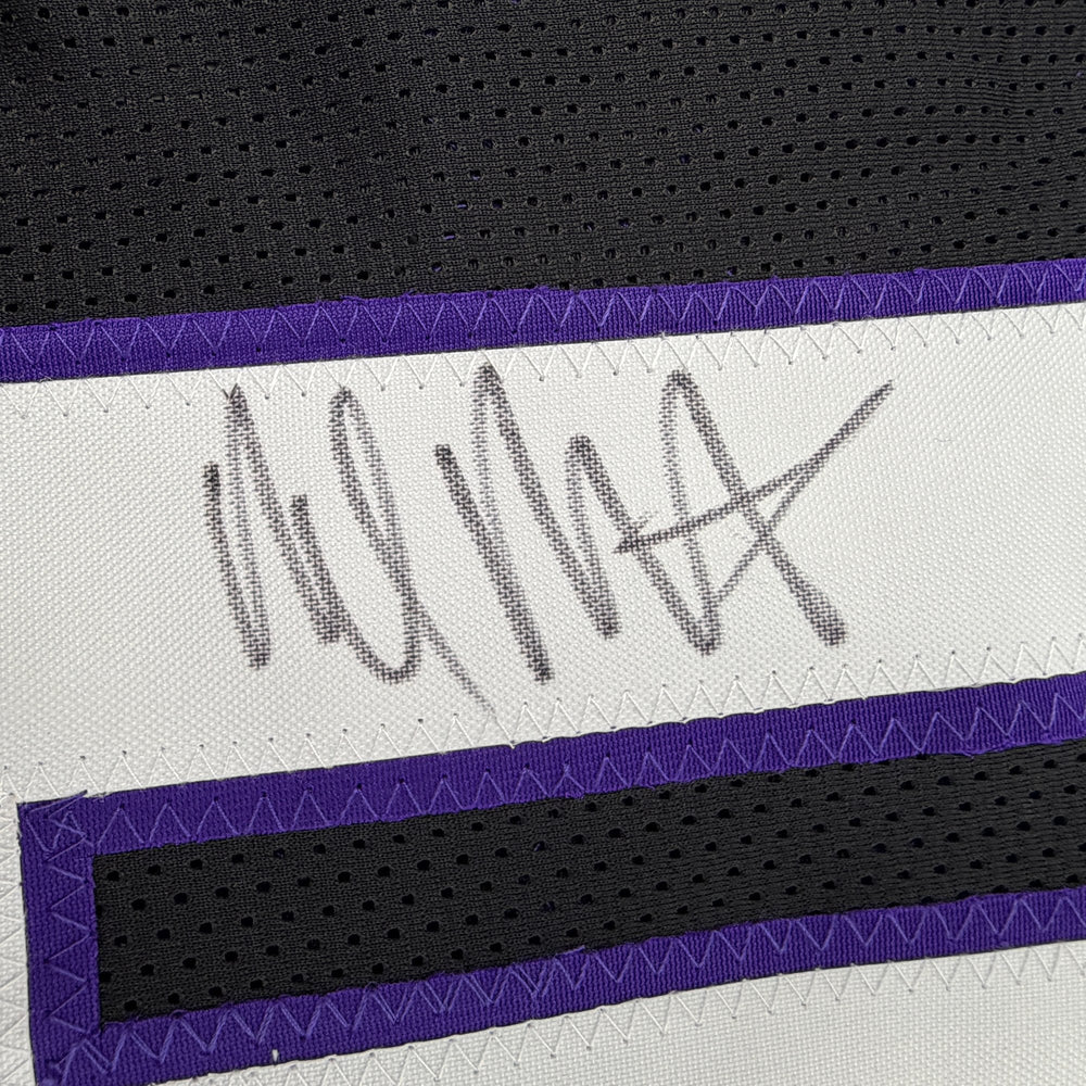 Autographed/Signed Malik Monk Sacramento Black Basketball Jersey Beckett BAS COA
