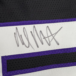 Autographed/Signed Malik Monk Sacramento Black Basketball Jersey Beckett BAS COA