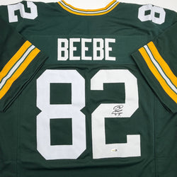 Autographed/Signed Don Beebe Green Bay Green Football Jersey JSA COA