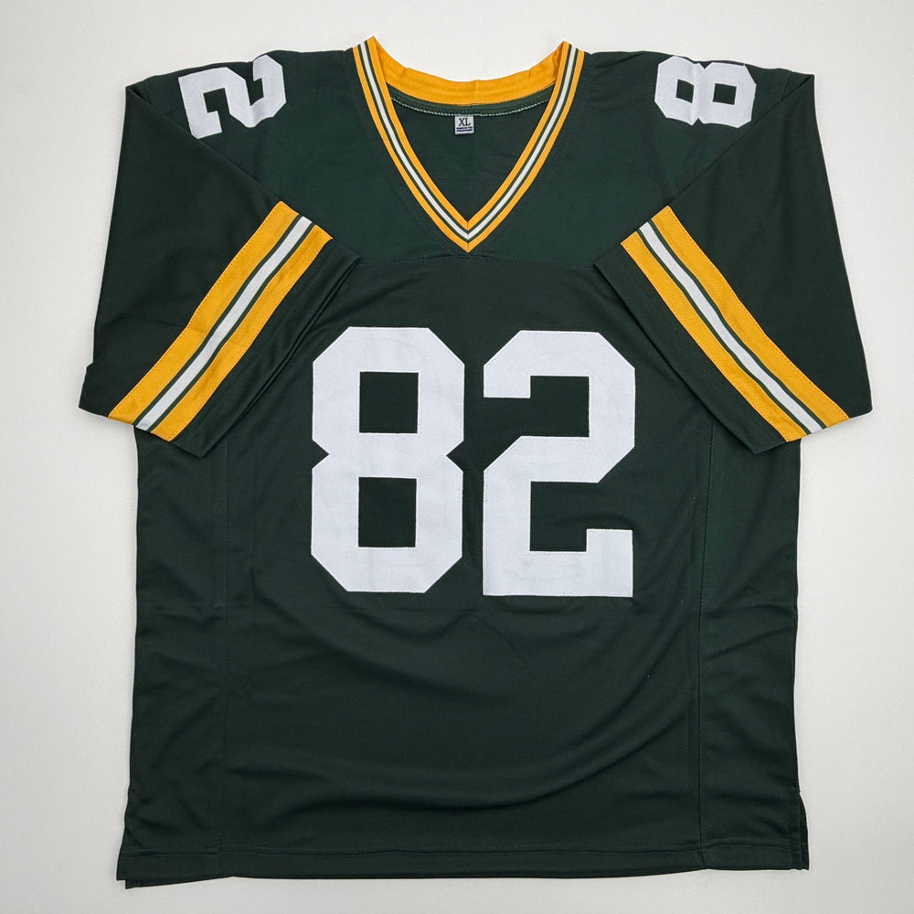 Autographed/Signed Don Beebe Green Bay Green Football Jersey JSA COA