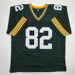 Autographed/Signed Don Beebe Green Bay Green Football Jersey JSA COA