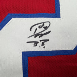Autographed/Signed Don Beebe Buffalo Red Football Jersey JSA COA