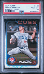 Graded 2024 Topps Shota Imanaga #442 ASG Exclusive Rookie RC Baseball Card PSA 10 Gem Mint