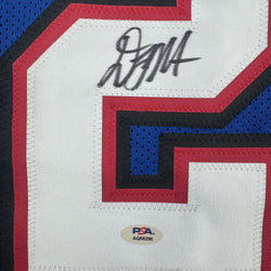 Autographed/Signed D.J. DJ Moore Buffalo Blue Football Jersey PSA/DNA COA