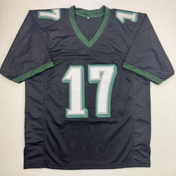 Autographed/Signed Alshon Jeffery Philadelphia Black Football Jersey Beckett BAS COA