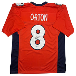 Autographed/Signed Kyle Orton Denver Orange Football Jersey Beckett BAS COA