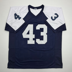 Autographed/Signed Cliff Harris Dallas Thanksgiving Day Football Jersey PSA/DNA COA