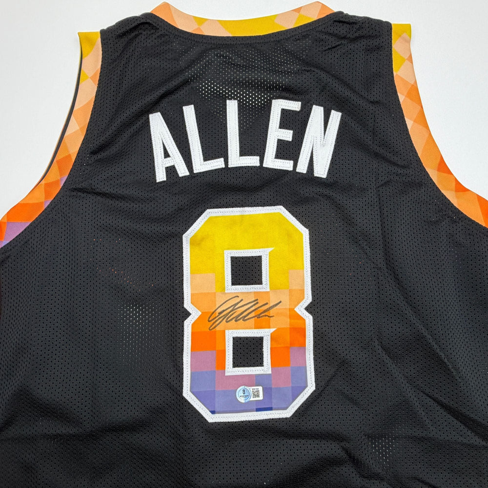 Autographed/Signed Grayson Allen Phoenix Black Basketball Jersey Beckett BAS COA