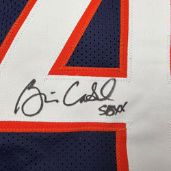Autographed/Signed Brian Cabral Chicago Blue Football Jersey Beckett BAS COA