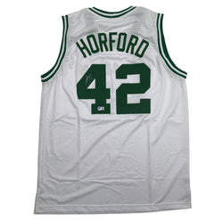 Autographed/Signed Al Horford Boston White Basketball Jersey Beckett BAS COA