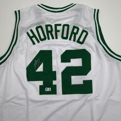 Autographed/Signed Al Horford Boston White Basketball Jersey Beckett BAS COA