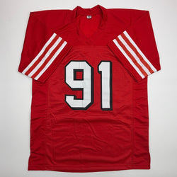 Autographed/Signed Arik Armstead San Francisco Red Alternate Football Jersey Pristine PA COA
