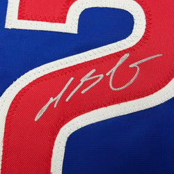 Autographed/Signed Michael Busch Chicago Blue Baseball Jersey Beckett BAS COA (ONLINE ORDER ONLY)