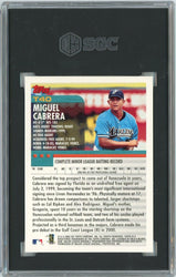 Graded 2000 Topps Traded Miguel Cabrera #T40 Rookie RC Baseball Card SGC 9 Mint