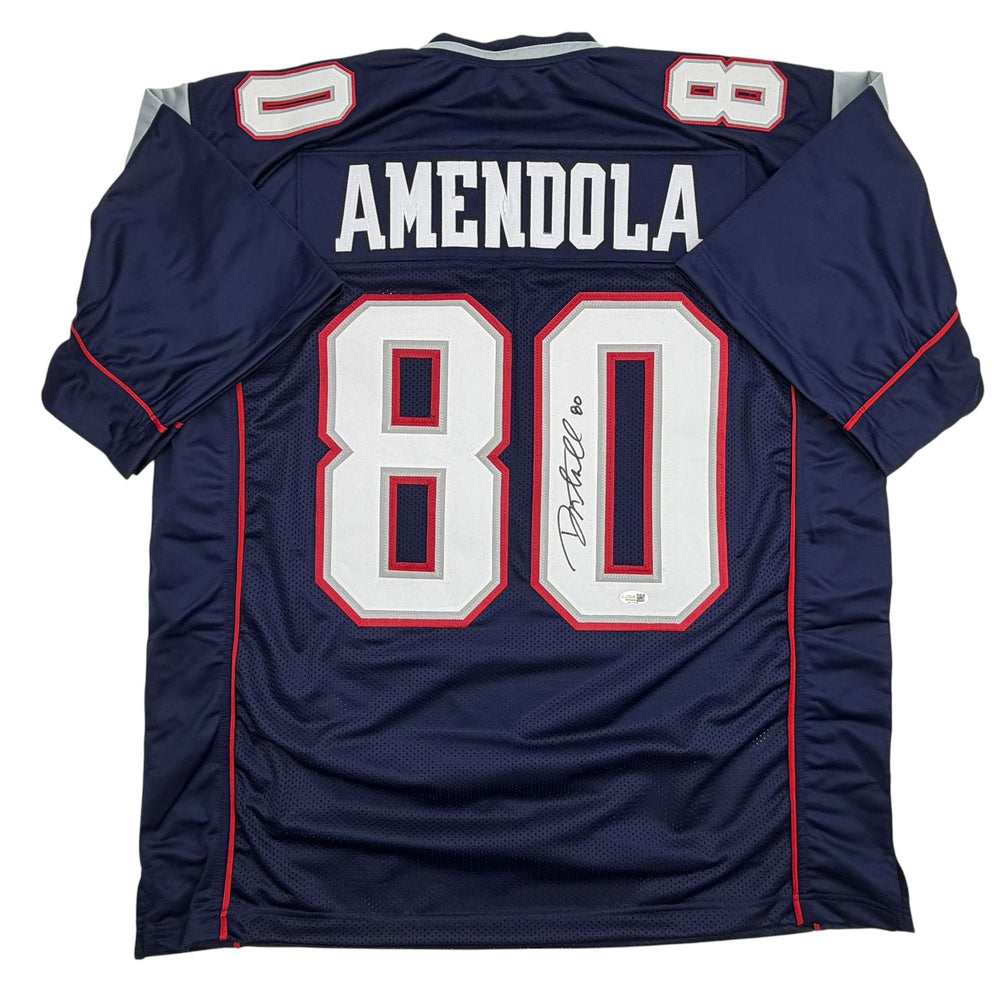 Autographed/Signed Danny Amendola New England Navy Blue Football Jersey JSA COA