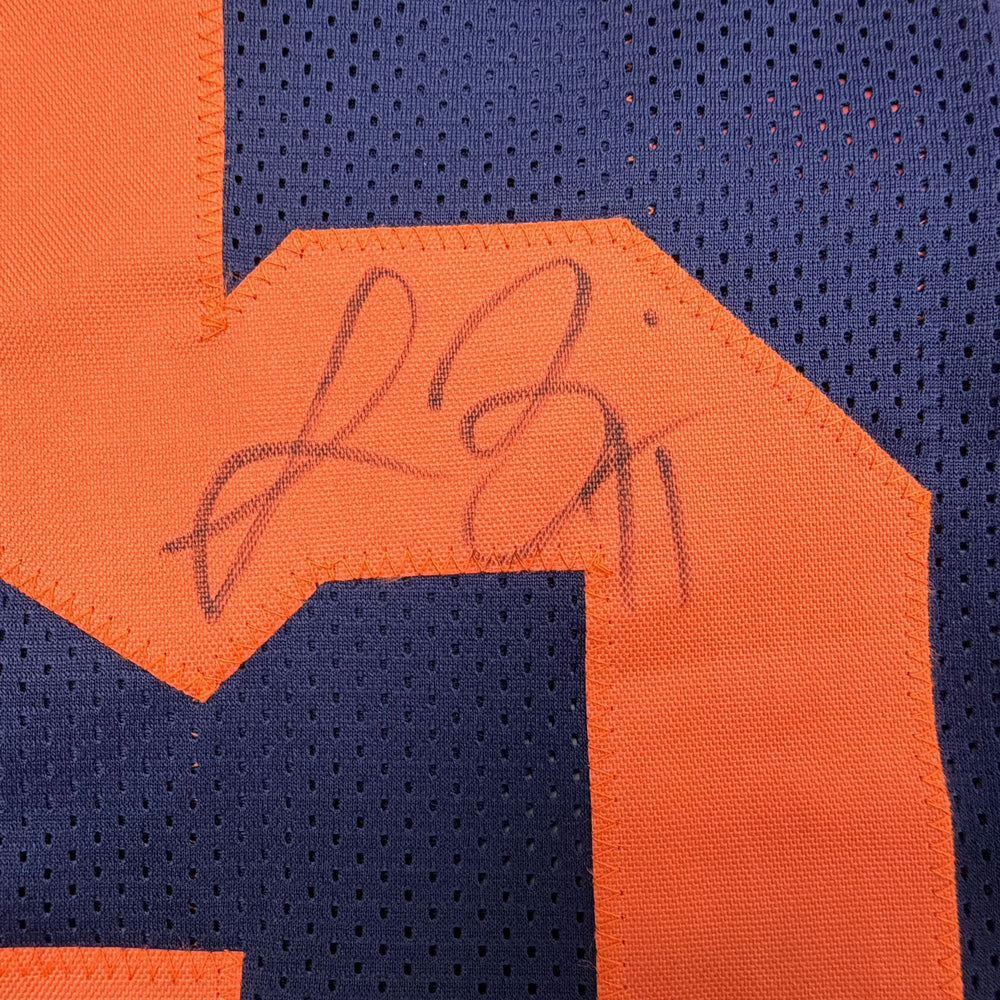 Autographed/Signed Lance Briggs Chicago Blue Color Rush Football Jersey JSA COA