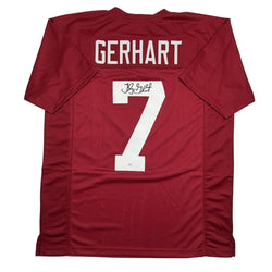 Autographed/Signed Toby Gerhart Stanford Red College Football Jersey JSA COA