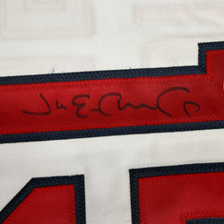 Autographed/Signed Jim Edmonds St. Louis White Baseball Jersey JSA COA