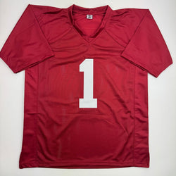 Autographed/Signed Ryan Coleman-Williams Alabama Red College Football Jersey JSA COA