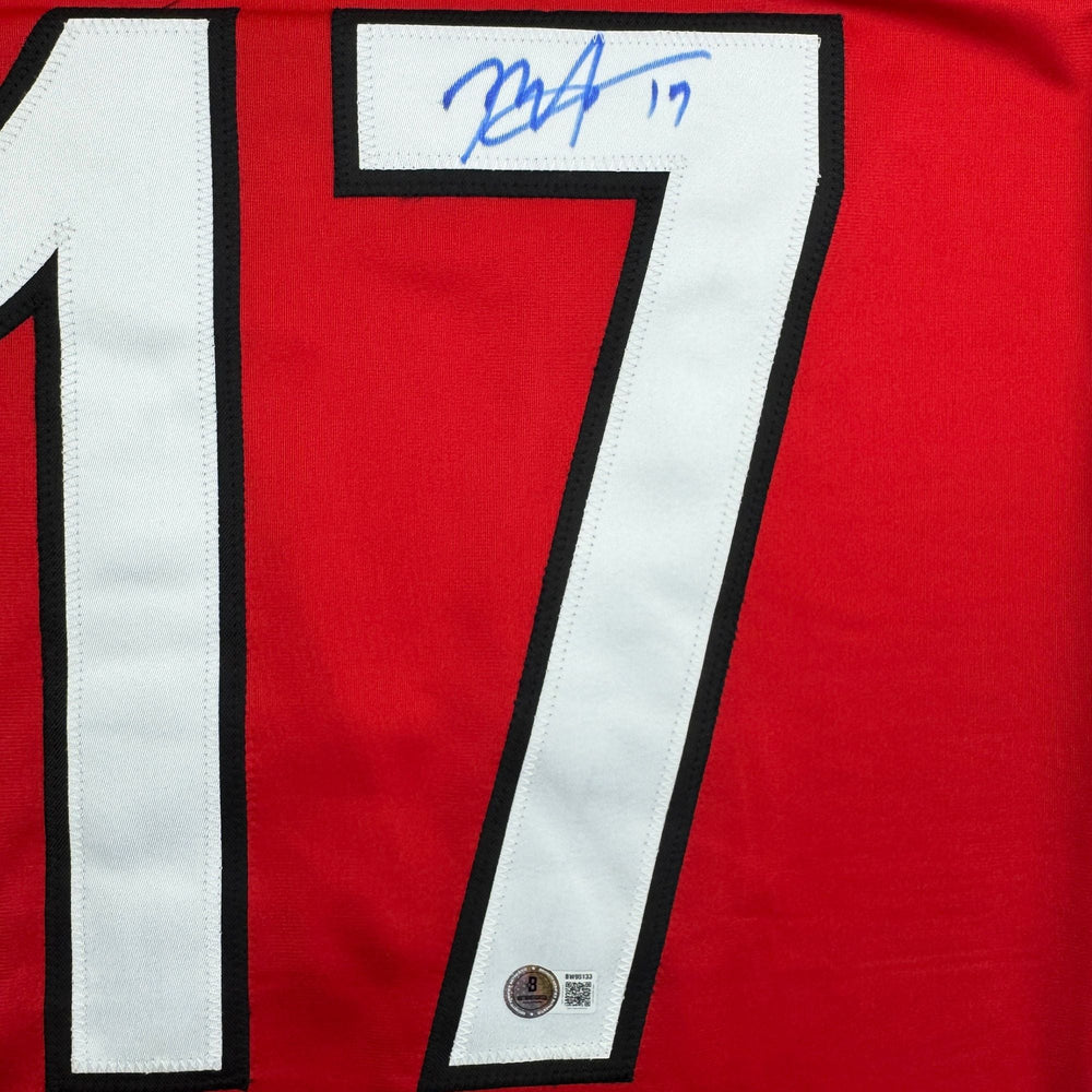 Autographed/Signed Rod Brind'Amour Carolina Red Hockey Jersey Beckett BAS COA