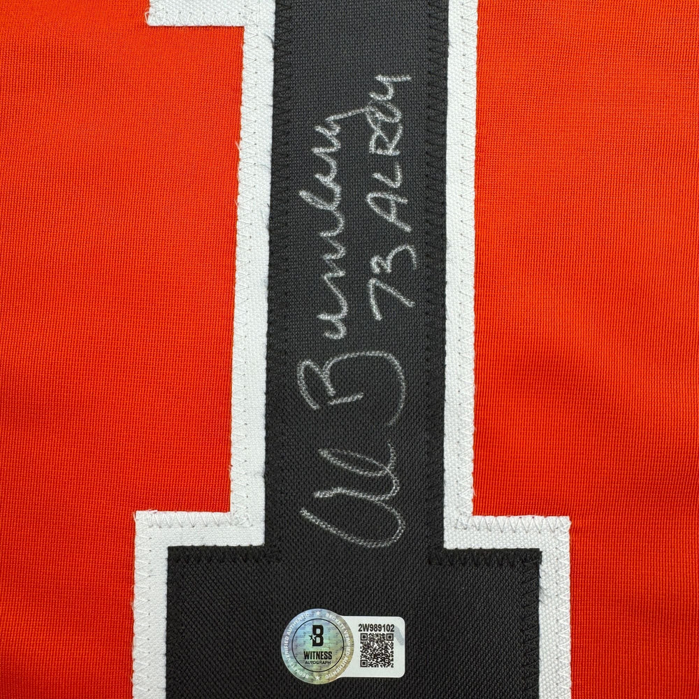 Autographed/Signed Al Bumbry 73 AL ROY Baltimore Orange Baseball Jersey Beckett BAS COA