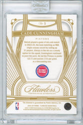 2023 Panini Flawless Cade Cunningham #5 /20 Diamond Basketball Card