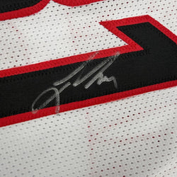 Framed Autographed/Signed Jason Terry 35x39 Arizona White College Basketball Jersey JSA COA