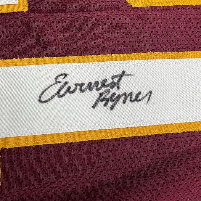 Framed Autographed/Signed Earnest Byner 35x39 Washington Maroon Football Jersey JSA COA