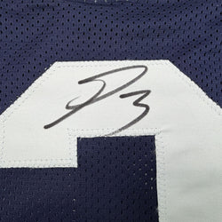 Autographed/Signed George Pickens Dallas Thanksgiving Day Football Jersey JSA COA