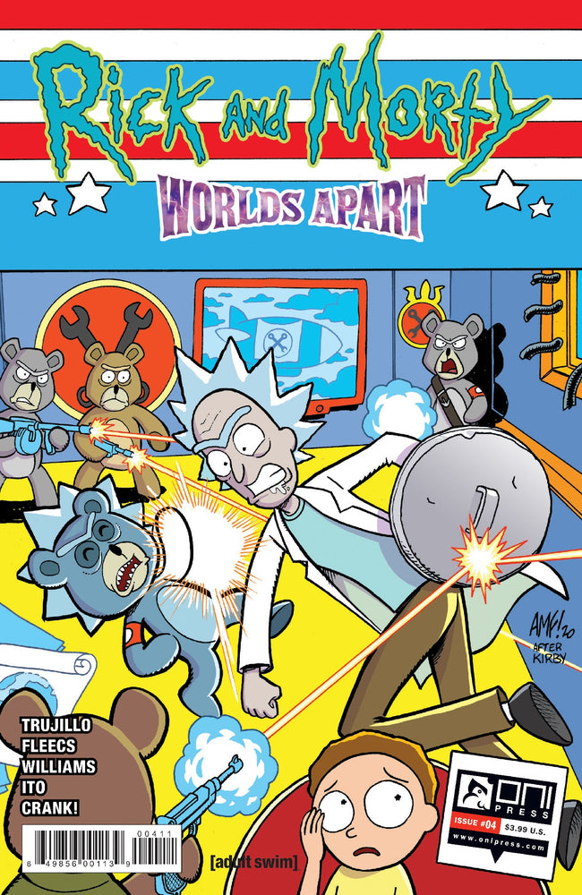 Rick And Morty Worlds Apart #4 A Tony Fleecs Captain America 1 Homage (05/05/2021) Oni (ONLINE ORDER ONLY)