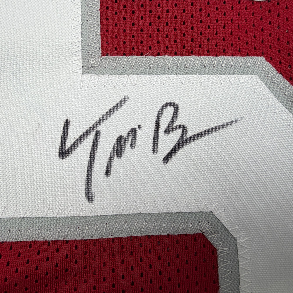 Autographed/Signed Trey McBride Arizona Red Football Jersey Beckett BAS COA
