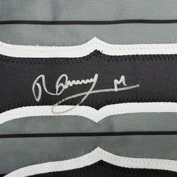 Autographed/Signed Ronny Mauricio New York Grey Pinstripe City Connect Baseball Jersey Beckett BAS COA