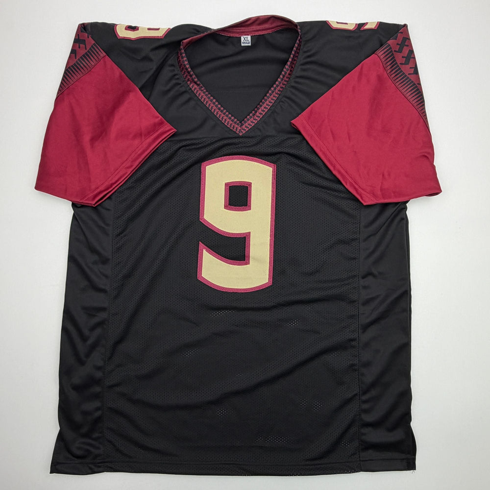 Autographed/Signed Peter Warrick Florida State FSU Black College Football Jersey JSA COA