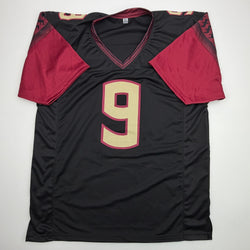 Autographed/Signed Peter Warrick Florida State FSU Black College Football Jersey JSA COA