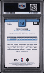 Graded 2025 Topps Cedric Coward #211 Rookie RC Basketball Card PSA 10 Gem Mint
