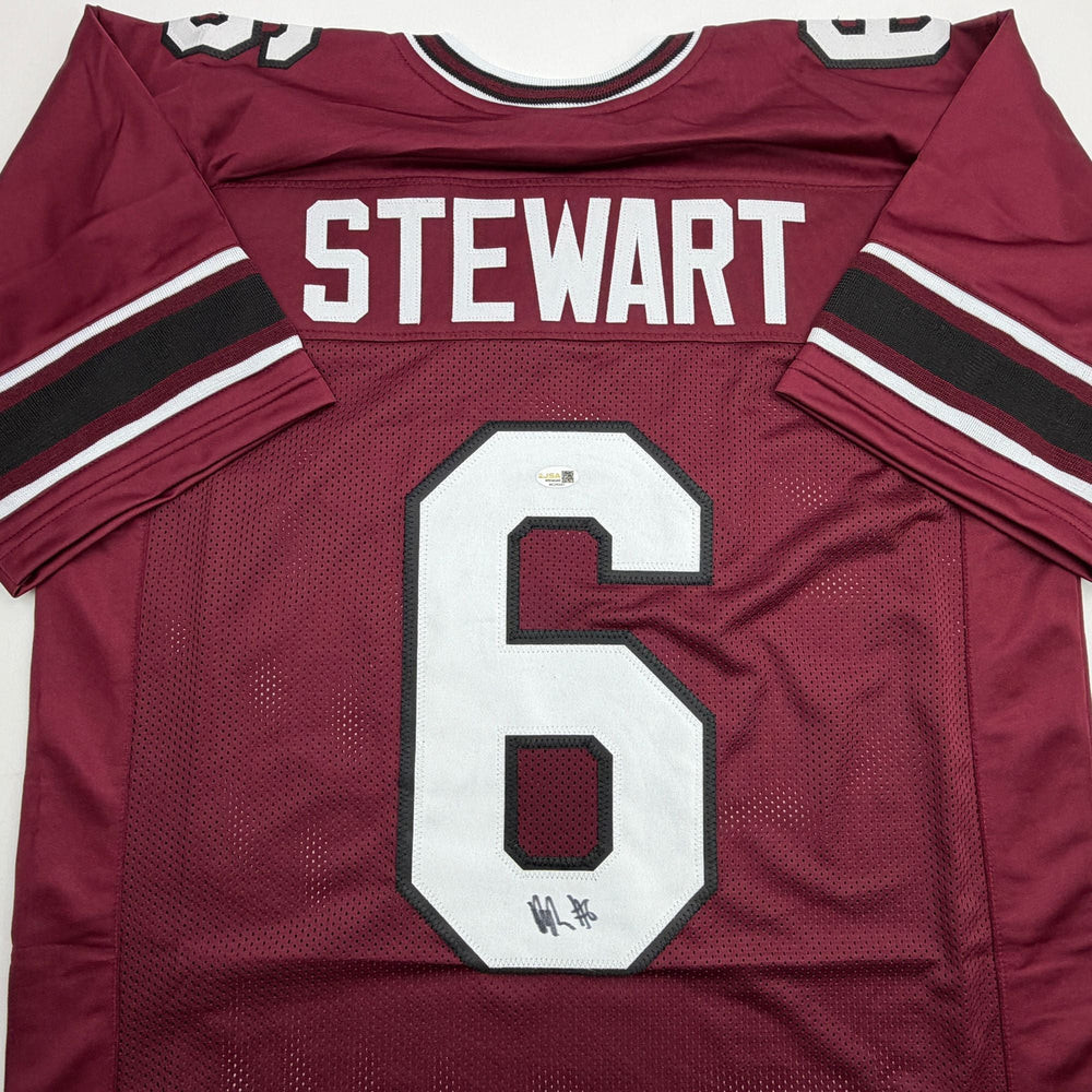 Autographed/Signed Dylan Stewart South Carolina Maroon College Football Jersey JSA COA