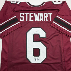 Autographed/Signed Dylan Stewart South Carolina Maroon College Football Jersey JSA COA