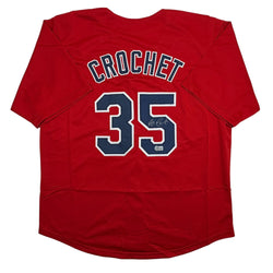 Autographed/Signed Garrett Crochet Boston Red Baseball Jersey Beckett BAS COA