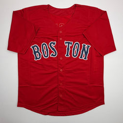 Autographed/Signed Garrett Crochet Boston Red Baseball Jersey Beckett BAS COA