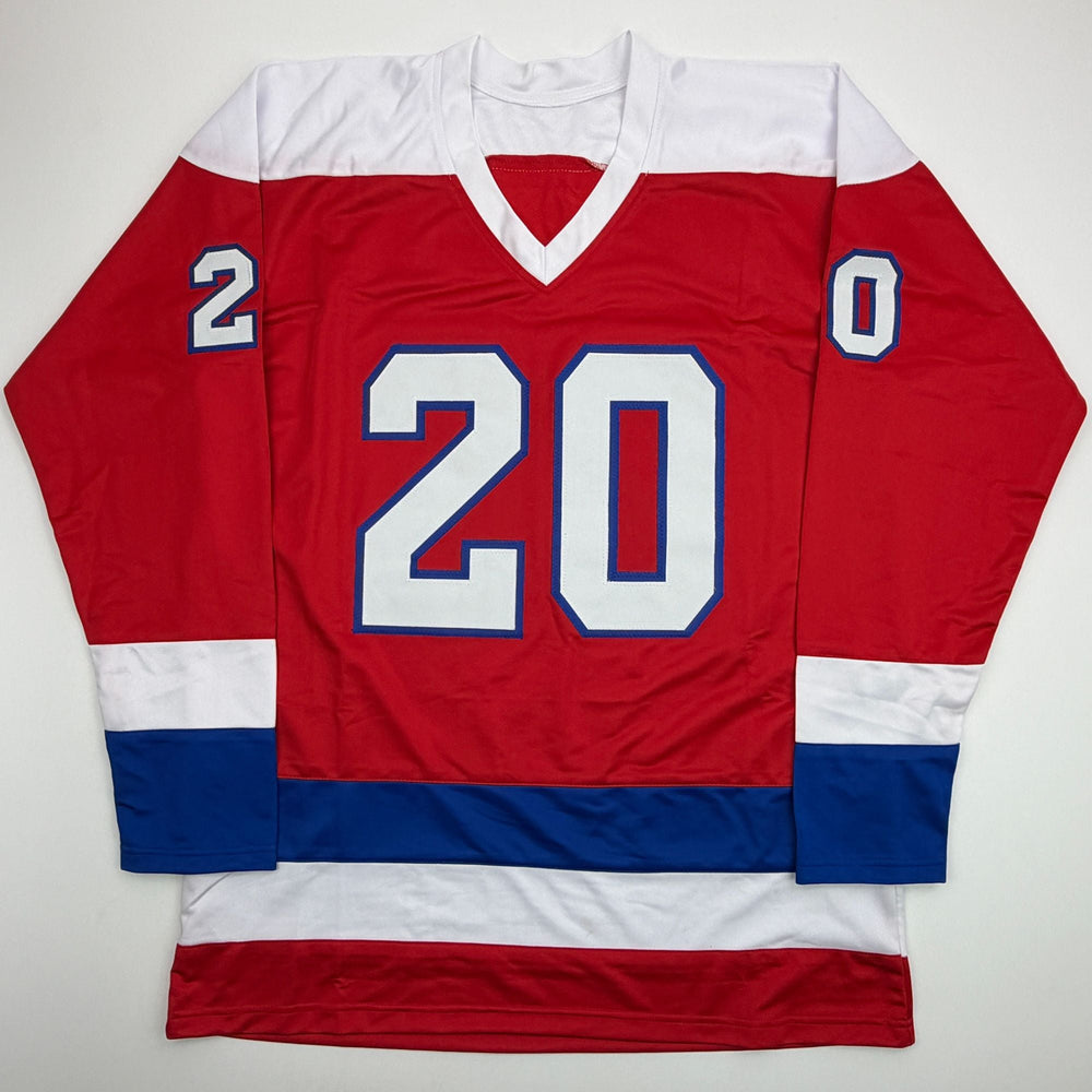 Autographed/Signed Michal Pivonka Washington Red Hockey Jersey JSA COA