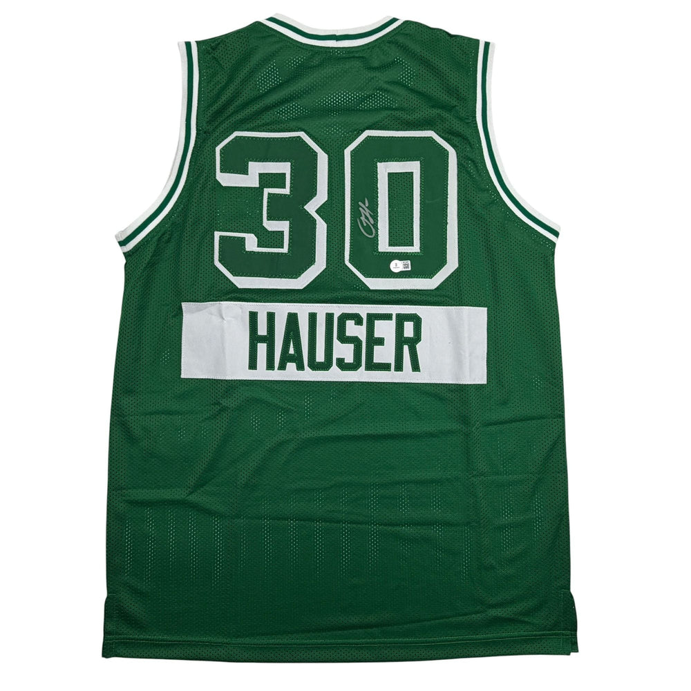 Autographed/Signed Sam Hauser Boston Green City Edition Basketball Jersey Beckett BAS COA