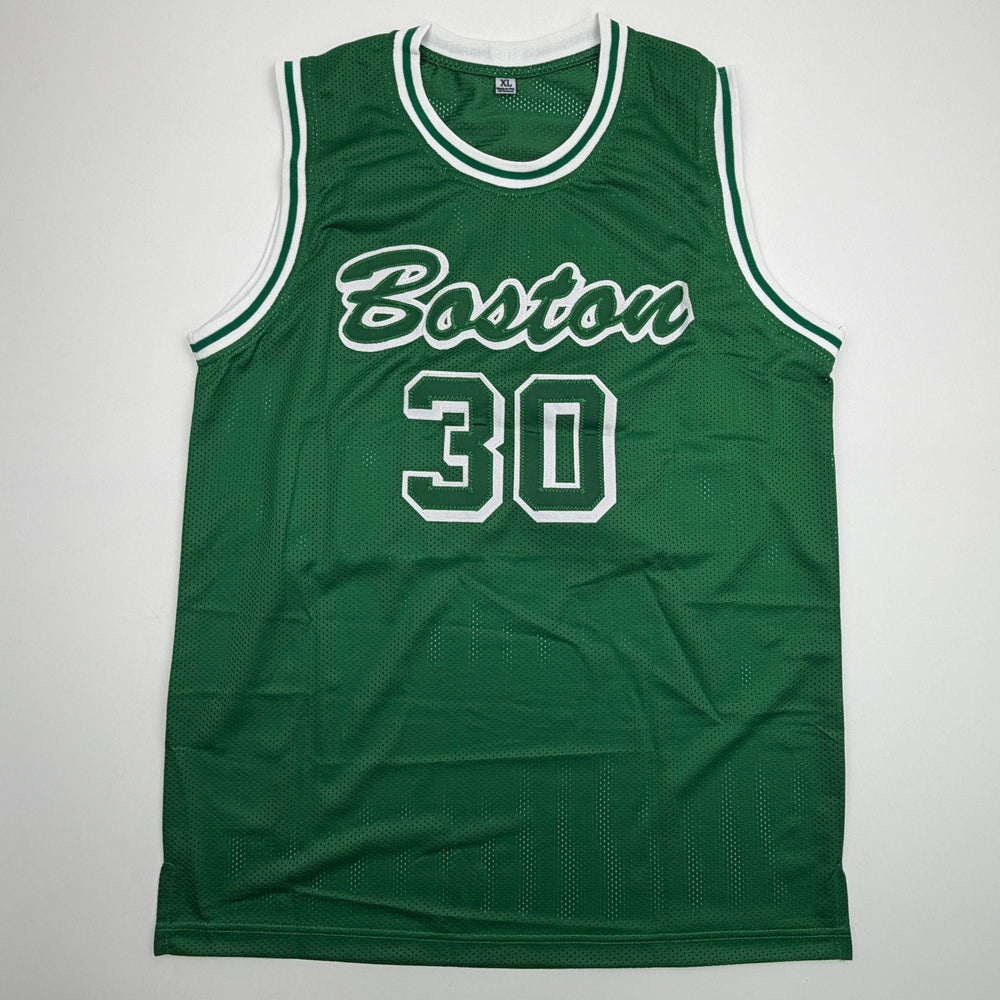 Autographed/Signed Sam Hauser Boston Green City Edition Basketball Jersey Beckett BAS COA