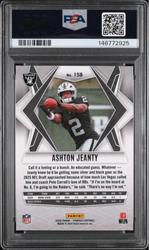 Graded 2025 Panini Phoenix Ashton Jeanty #158 Silver Pyramids Rookie RC Football Card PSA 10 Gem Mint
