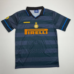 Autographed/Signed Javier Zanetti Inter Milan Navy Blue Soccer Futbol Jersey Beckett BAS COA (ONLINE ORDER ONLY)