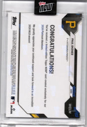 2026 Topps Now Paul Skenes #WCLM Platinum Member Edition Pittsburgh Pirates Baseball Card
