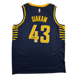 Autographed/Signed Pascal Siakam Indiana Pacers Blue Authentic Basketball Jersey Fanatics COA (ONLINE ORDER ONLY)
