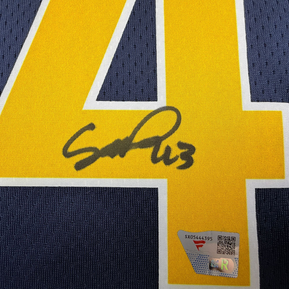 Autographed/Signed Pascal Siakam Indiana Pacers Blue Authentic Basketball Jersey Fanatics COA (ONLINE ORDER ONLY)