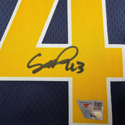 Autographed/Signed Pascal Siakam Indiana Pacers Blue Authentic Basketball Jersey Fanatics COA (ONLINE ORDER ONLY)