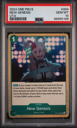 Graded 2024 One Piece New Genesis #004 Uta ST11 Trading Card Game PSA 10 Gem Mint
